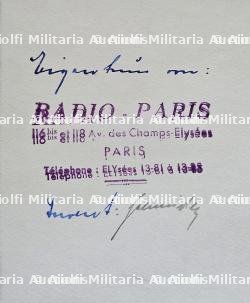 LIVRE D’OR DE L’ORCHESTRE DE RADIO-PARIS AVEC NOMBREUSES DÉDICACES À JEAN FOURNET (CHEF D’ORCHESTRE) , 1941-1942. — photo 4