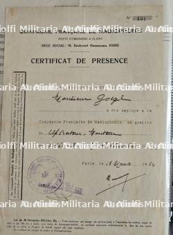 FORT LOT DE DOCUMENTS D’UN AGENT DE LA RADIODIFFUSION NATIONALE AU NOM DE CHARLES GOËGEL(1905-).PERIODE 1925-1954 — photo 12