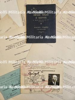 FORT LOT DE DOCUMENTS D’UN AGENT DE LA RADIODIFFUSION NATIONALE AU NOM DE CHARLES GOËGEL(1905-).PERIODE 1925-1954 — photo 15