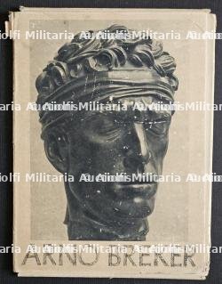 LOT ARNO BREKER(1900-1991). PORTFOLIO DE REPRODUCTIONS D’ŒUVRES DU SCULPTEUR, CARTES, REPRODUCTIONS DE DESSINS NUMÉROTÉES OU SIGNÉES ET FAIRE-PART DE DÉCÈS — miniature 3