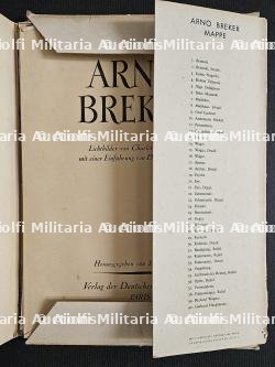 LOT ARNO BREKER(1900-1991). PORTFOLIO DE REPRODUCTIONS D’ŒUVRES DU SCULPTEUR, CARTES, REPRODUCTIONS DE DESSINS NUMÉROTÉES OU SIGNÉES ET FAIRE-PART DE DÉCÈS — photo 5