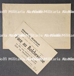 AFFICHE ET TRACT PUBLICITAIRE DU FILM DE PROPAGANDE ANTISOVIETIQUE « FACE AU BOLCHÉVISME — photo 2