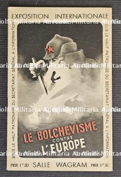 PLAQUETTE DE L’EXPOSITION DE PROPAGANDE ,LE BOLCHÉVISME CONTRE L’EUROPE — photo 1