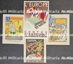 LOT DE DOCUMENTS SUR L’EXPOSITION DE PROPAGANDE ,LE BOLCHÉVISME CONTRE L’EUROPE — photo 1