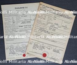 LOT DE 2 AVIS DE CONDAMNATION PAR LE TRIBUNAL DU KOMMANDANT VON GROSS-PARIS Abt.A. ET DE LA FELDKOMMANDANTUR DE DIJON. 1942. — miniature 2