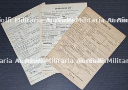 LOT DE 3 AVIS DE CONDAMNATION PAR LES TRIBUNAUX DE LA LUFTWAFFE, DE LA FELDKOMMANDANTUR 669 DE DIJON ET DE LA FELDKOMMANDANTUR 665 DE SAINT-BRIEUC.