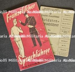 LOT DE DEUX GUIDES DE CONVERSATION FRANÇAIS-ALLEMAND POUR LE SOLDAT ALLEMAND
