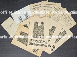 LOT DE NEUF PROGRAMME DE CONCERTS DE LA WEHRMACHT À LA CATHÉDRALE NOTRE-DAME DE PARIS SOUS LE PATRONAGE DU KOMMANDANT VON GROSS-PARIS
