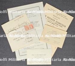 DEUX PROGRAMMES DE CONCERTS À LA CATHÉDRALE NOTRE-DAME DE PARIS SOUS LE PATRONAGE DU KOMMANDANT VON GROSS-PARIS ET CARTES DE VISITE DE MGR. BAUDRILLART(1859-1942) — photo 1