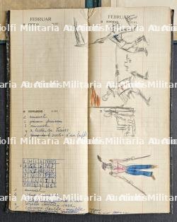 LOT DE DEUX PUBLICATIONS ALLEMANDES. AGENDA PETER KAISER 1943 ET COUVERTURE DE CARTE DES BOISSONS D’UN MESS D’OFFICIER — photo 4