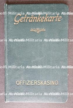 LOT DE DEUX PUBLICATIONS ALLEMANDES. AGENDA PETER KAISER 1943 ET COUVERTURE DE CARTE DES BOISSONS D’UN MESS D’OFFICIER — photo 6