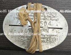 PLAQUE D’IDENTIFICATION MILITAIRE (EK) D’UN MEMBRE DES DOUANES ALLEMANDES ou « ZOLLGRENZSCHUTZ — photo 4