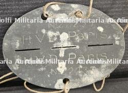 PLAQUE D’IDENTIFICATION MILITAIRE (EK) D’UN MEMBRE DE LA DIRECTION DES TRANSPORTS DE LA WEHRMACHT OU HAUPTVERKEHRDIREKTION (H.V.D — miniature 2