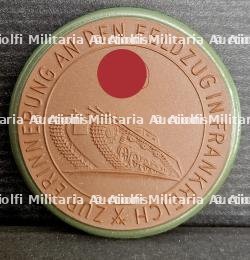 MÉDAILLE EN PORCELAINE DE MEISSEN EN SOUVENIR DE LA CAMPAGNE DE FRANCE. — miniature 2