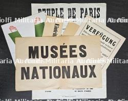 LOT D’UNE AFFICHE ALLEMANDE DE LA PRISE DE PARIS ET DE 5 AFFICHETTES — photo 1