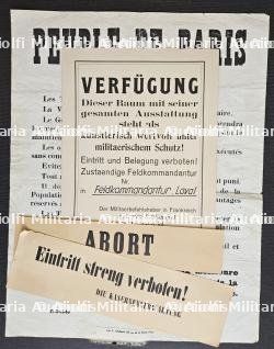LOT D’UNE AFFICHE ALLEMANDE DE LA PRISE DE PARIS ET DE 5 AFFICHETTES — miniature 2