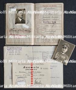 WEHRPASS DE L’ARMÉE ALLEMANDE , TRANSPORT KOMMANDANTUR PARIS-SÜD — photo 3