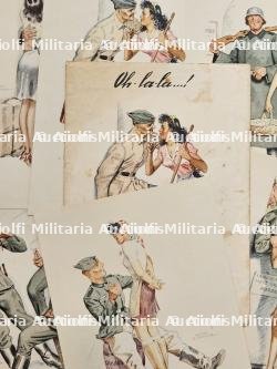 PLAQUETTE , RECUEIL DE DESSINS HUMORISTIQUES ,OH LA LA — miniature 5