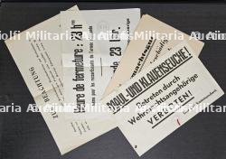 LOT DE 4 AFFICHETTES ALLEMANDES — photo 2