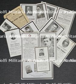 LOT DE DOUZE FAIRE-PART DE DÉCÈS À PARIS DE SOLDATS DE LA WEHRMACHT — miniature 2