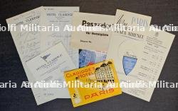 LOT DE DOCUMENTS SUR LES HÔTELS PARISIENS SOUS L’OCCUPATION — photo 1