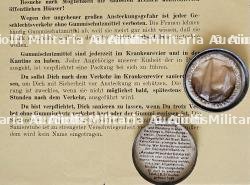 LOT DE FICHE D’INFORMATION (MERKBLATT) (X2) DESTINÉES AU SOLDAT ALLEMAND SUR LES BORDELS PARISIENS ET PRESERVATIF DANS SA BOITE — miniature 3