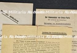 LOT DE FICHE D’INFORMATION (MERKBLATT) (X2) DESTINÉES AU SOLDAT ALLEMAND SUR LES BORDELS PARISIENS ET PRESERVATIF DANS SA BOITE — miniature 4