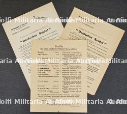 LOT DE FICHE D’INFORMATION (MERKBLATT) (X2) DESTINÉES AU SOLDAT ALLEMAND SUR LES BORDELS PARISIENS — photo 1