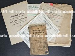 LOT DE DOCUMENTS DIVERS SUR LES VOITURES AUTOMOBILES PARTICULIERES