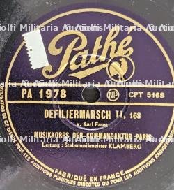 DEUX DISQUES DE MARCHES ALLEMANDES DE L’ORCHESTRE DE LA KOMMANDANTUR DE PARIS — miniature 3