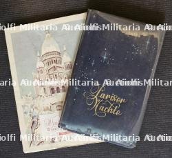 LOT PUBLICATION ODÉ VERLAG AVEC LE GUIDE DE PARIS LA NUIT ET CARTES POSTALES DE PARIS SOUS LA NEIGE. — photo 1