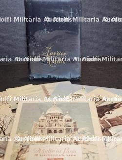 LOT PUBLICATION ODÉ VERLAG AVEC LE GUIDE DE PARIS LA NUIT ET CARTES POSTALES DE PARIS SOUS LA NEIGE. — photo 2