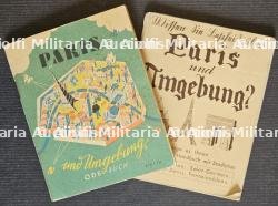 LOT DE DEUX PETITS GUIDES TOURISTIQUES ALLEMANDS DE LA VILLE DE PARIS