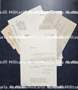 LETTRE DE PIERRE LAVAL À ENTÊTE DU SÉNAT AVEC SON ENVELOPPE , PARIS, LE 22-12-1939