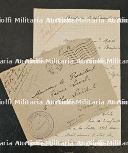 LETTRE DE PIERRE LAVAL À ENTÊTE DU SÉNAT AVEC SON ENVELOPPE , PARIS, LE 22-12-1939 — photo 4
