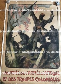 Affiche pour les troupes coloniales