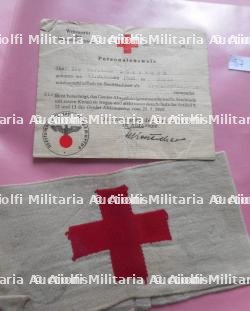Brassard et documents de la Croix Rouge allemande — miniature 2