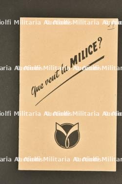 Livret de propagande Milice