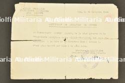 Certificat de la Milice