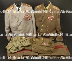 Lot comprenant 1 ensemble de maréchal de l'artillerie