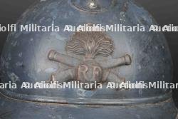 Casque Adrian modèle 1915 d’artillerie. Model 1915 Adrian artillery helmet. — photo 3