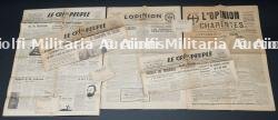 Ensemble de journaux. Collection of newspapers.
