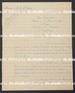 Cahier d'un ancien SS français emprisonné. Notebook of an imprisoned former French SS member.