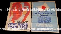 Deux affiches Croix-Rouge. Two Red Cross posters.
