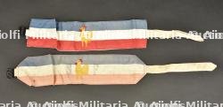 Ensemble de brassards de la Solidarité Française. French Solidarity armbands.