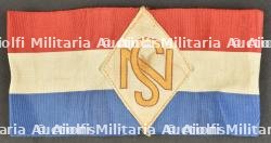 Brassard du Parti Républicain National et Social. National and Social Republican Party armband.