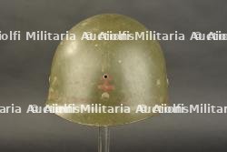 Sous-casque américain de la 2e DB. Us helmet liner, 2nd armoured division.