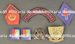 Insignes de la France libre. Free french insignia grouping.