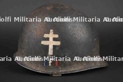 Casque USM1 FFI. Us m1 helmet, french forces of the interior.