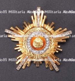 Roumanie. Plaque de l'Ordre de l'Etoile. Romania. Breast Star of the Order of the Star of the Socialist Republic of Romania.